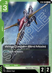 Wing Gundam (Bird Mode) (ST02-002) - Starter Deck 02 - Wings of Advance (betha)