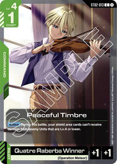 Peaceful Timbre (ST02-013) - Starter Deck 02 - Wings of Advance (Betha)