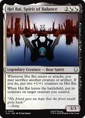 Hei Bai, Spirit of Balance