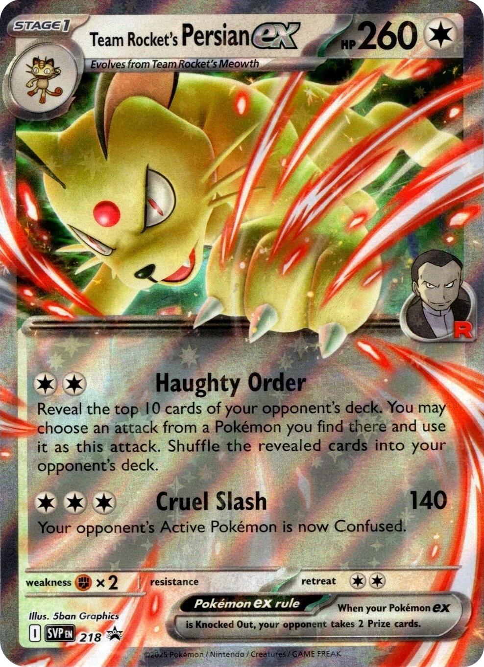 Team Rocket's Persian ex - 218