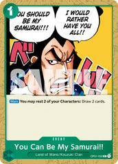 You Can Be My Samurai!! (Reprint)