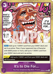 It's to Die For (Pirate Foil)