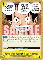 The One Who Is the Most Free Is the Pirate King!!!