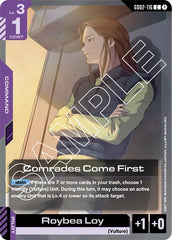 Comrades Come First