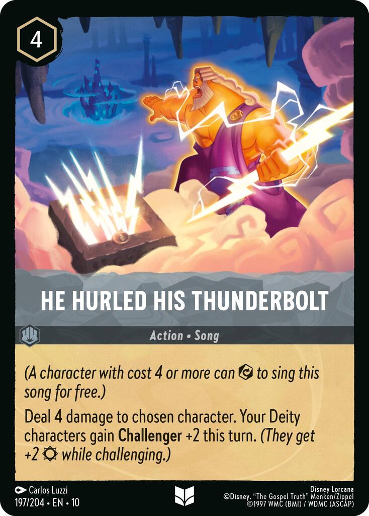 He Hurled His Thunderbolt