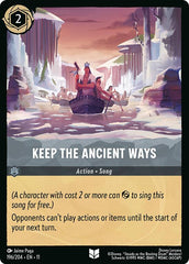 Keep the Ancient Ways