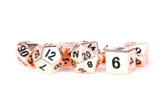Fanroll - Metal 7 Dice Set Copper 16mm