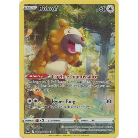 Pokemon - Bidoof - Holo Rare - GG29/GG70 - NM