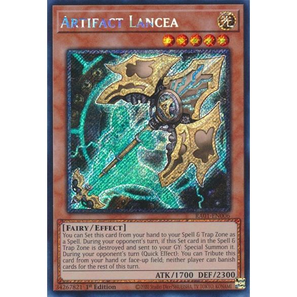 Yu-Gi-Oh! - Artifact Lancea - RA01-EN006 - Platinum Secret Rare - NM