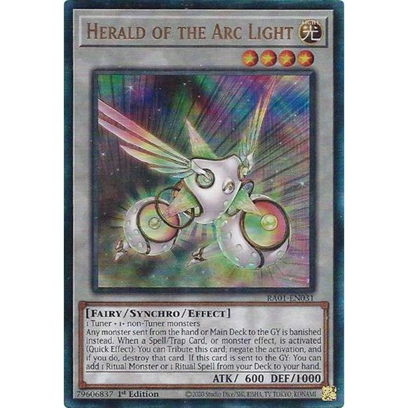 Yu-Gi-Oh! - Herald Of The Arc Light - RA01-EN031 - Prismatic Ultimate Rare - NM