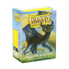 Dragon Shield Sleeves - Dual Matte (100-Count) Yellow and Silver