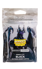 Dragon Shield Sleeves - Perfect Fit - Thick Inner Black (100-Count)