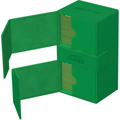 Ultimate Guard - Twin Flip'n'Tray Deck Case Monocolor - Green - Geek & Co.