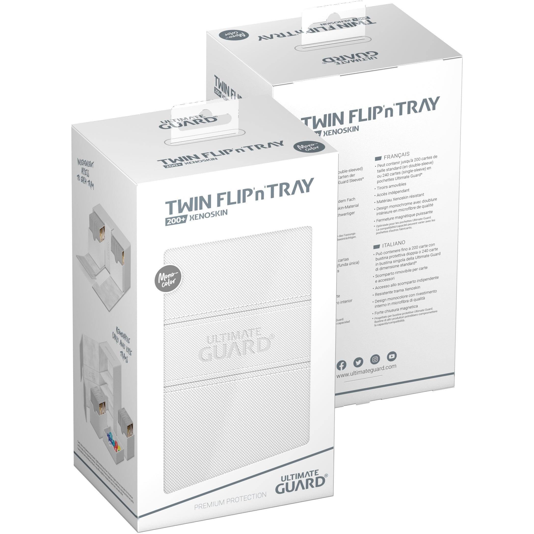 Ultimate Guard - Twin Flip'n'Tray Deck Case Monocolor - White - Geek & Co.