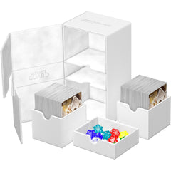 Ultimate Guard - Twin Flip'n'Tray Deck Case Monocolor - White - Geek & Co.