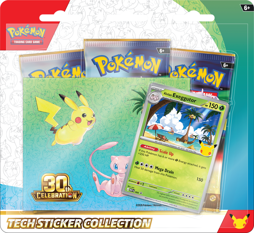 Pokemon 30Th Celebration Tech Sticker Collection [Pre-Order]