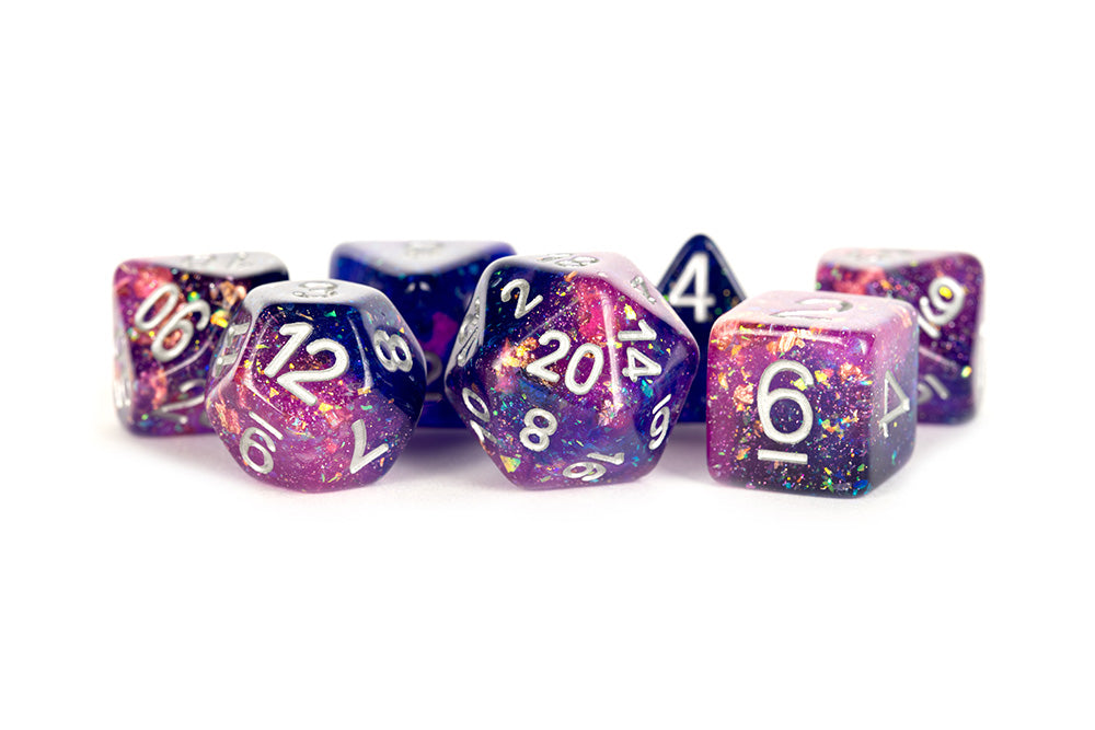 Fanroll - Resin 7 Dice Set Eternal Purple/Blue 16mm