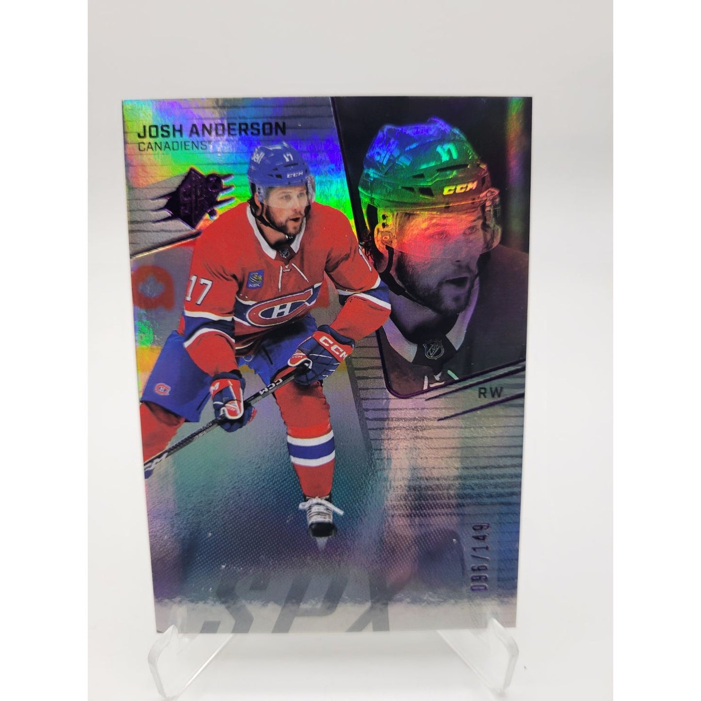 Josh Anderson - 2022-23 SPx Hockey - Colored HoloFoil #16 (SN149)