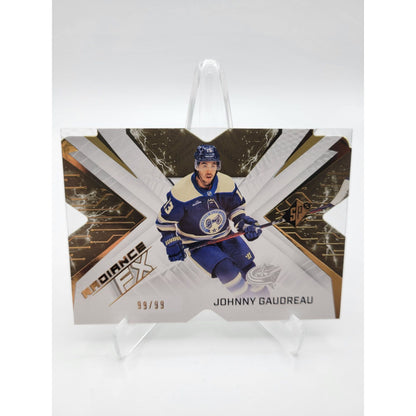 Johnny Gaudreau - 2022-23 SPx Hockey - Radiance FX Gold #RFX-31 (SN99) (LAST PRINT 99/99!)