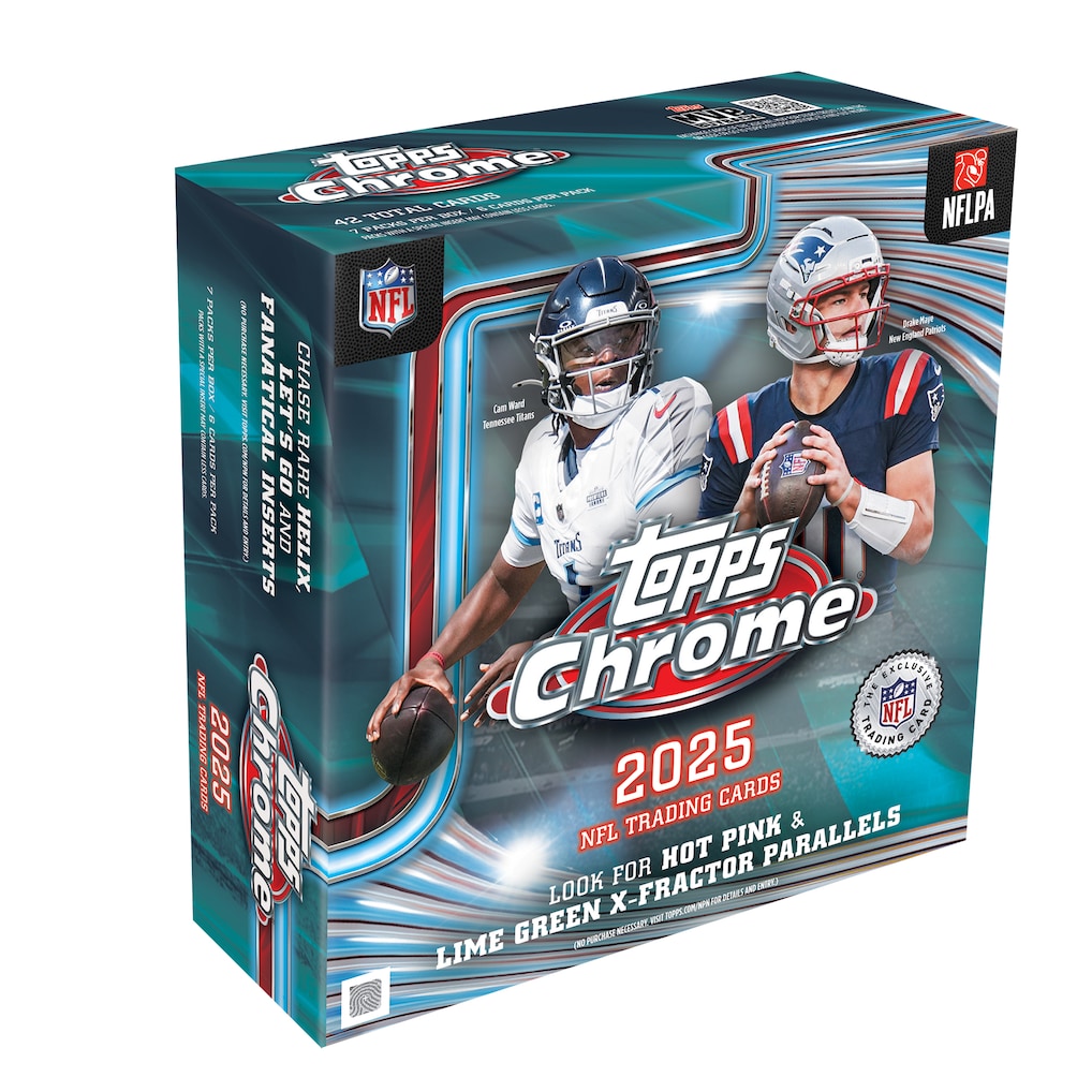 Topps - 2025 Chrome Football Factory Sealed Mega Box