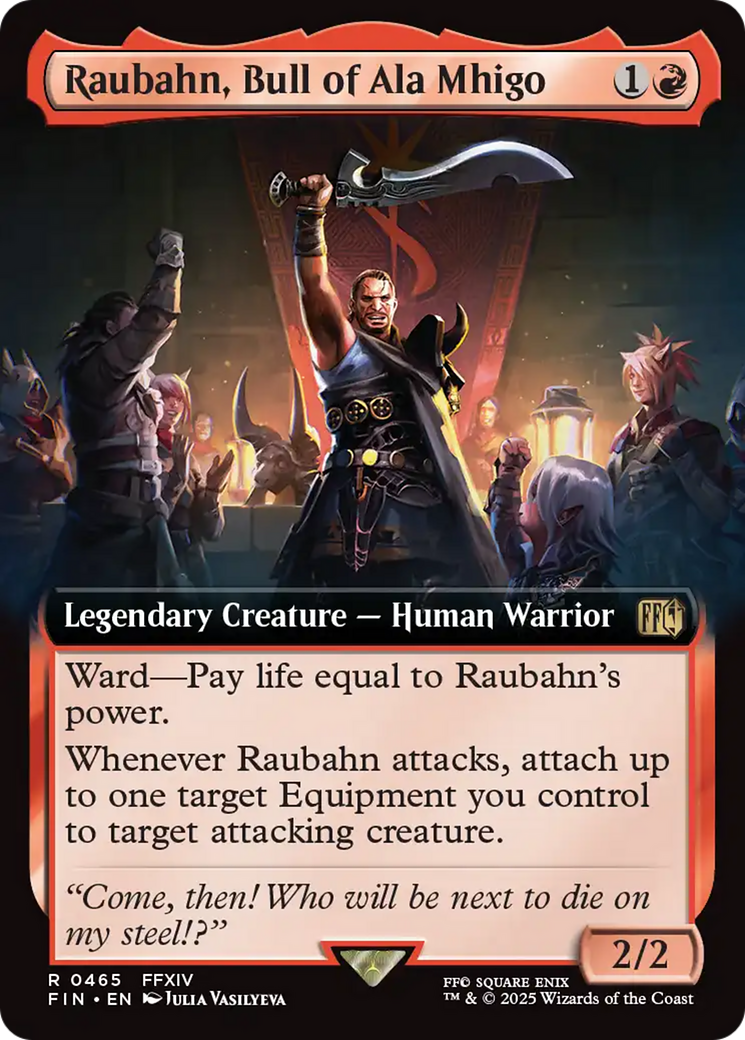 Raubahn, Bull of Ala Mhigo (Extended Art) (FIN-465) - FINAL FANTASY: (Extended Art) Foil