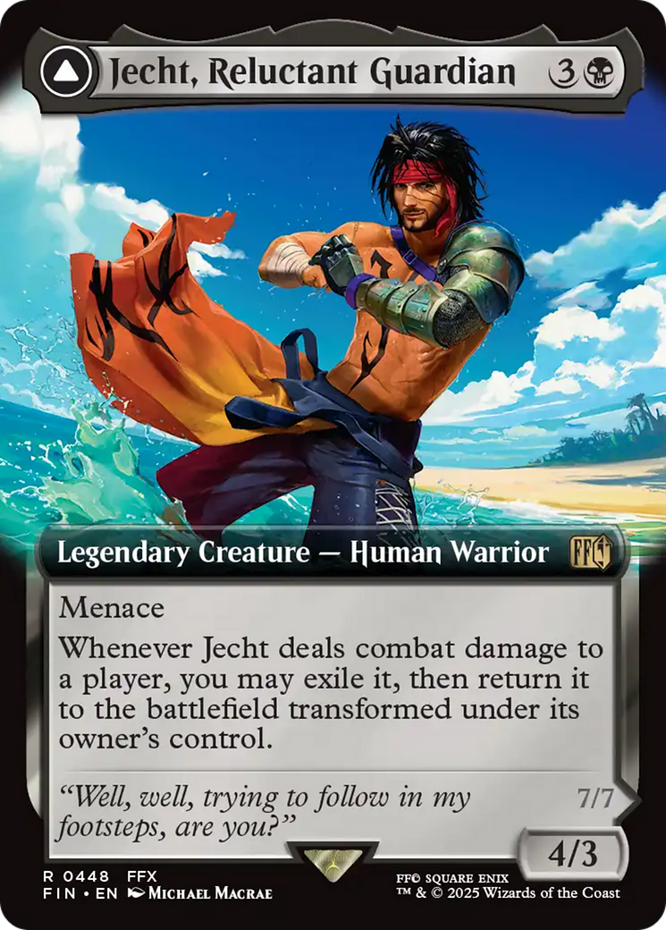 Jecht, Reluctant Guardian (Extended Art) (FIN-448) - FINAL FANTASY: (enchantment, Extended Art) Foil