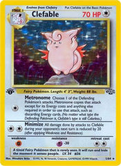 Clefable (1) 001/64  - Unlimited Holofoil Jungle - Holo Rare