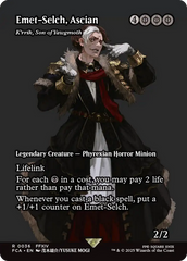 Emet-Selch, Ascian - K'rrik, Son of Yawgmoth (Showcase) (FCA-036) - FINAL FANTASY: Through the Ages / Emet-Selch, Ascian (Borderless) Foil