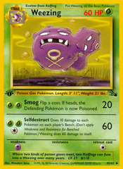 Weezing (45/62) [Fossil 1st Edition]