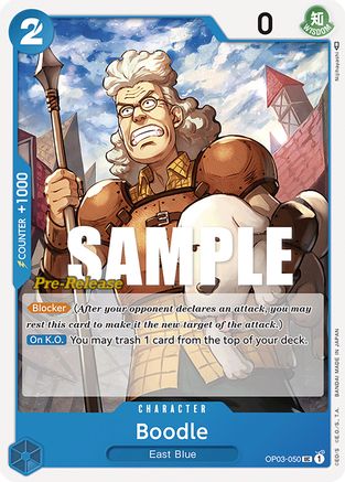 Boodle (OP03-050) - Pillars of Strength Pre-Release Cards