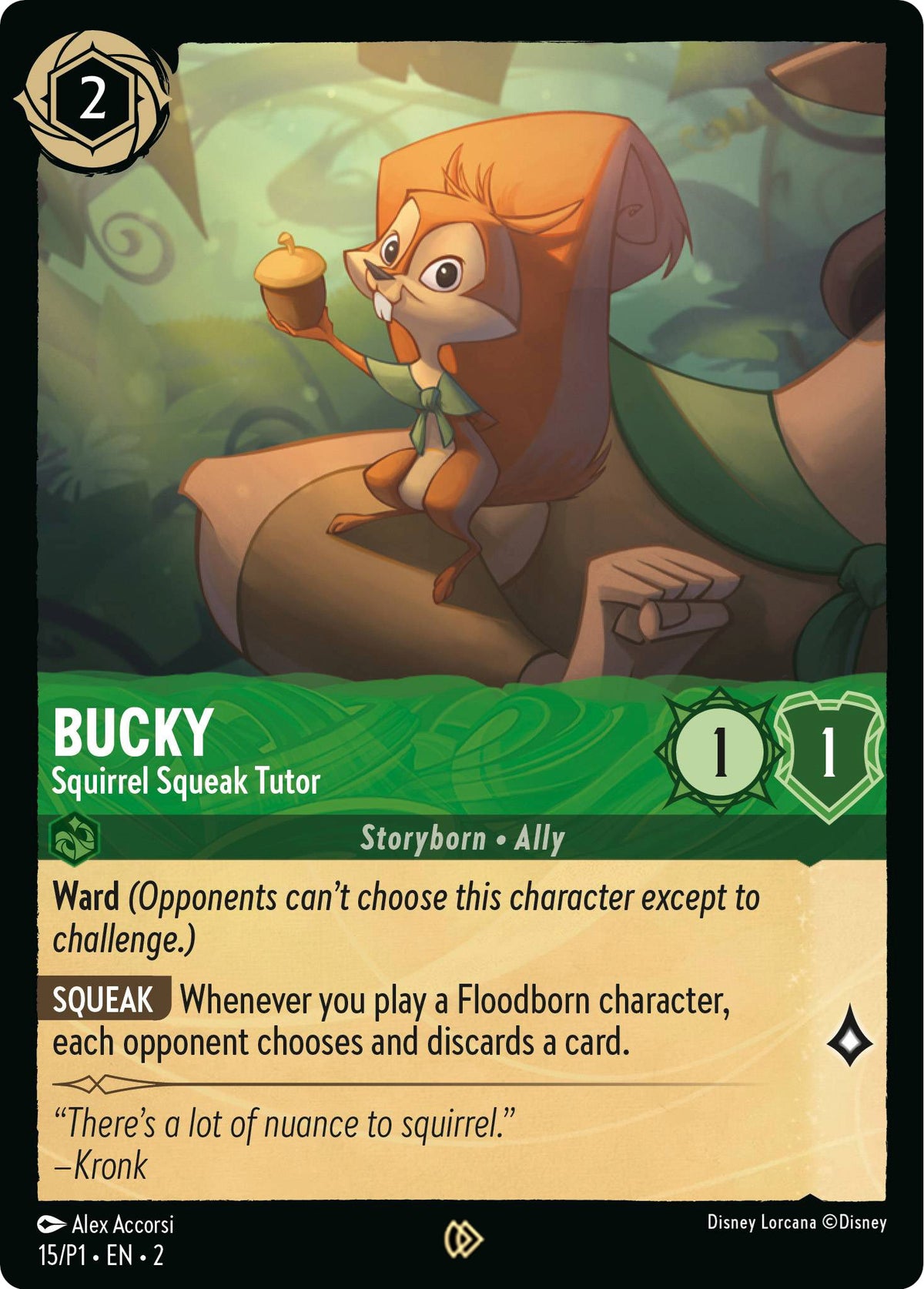 Bucky - Squirrel Squeak Tutor (15) [Promo Cards]