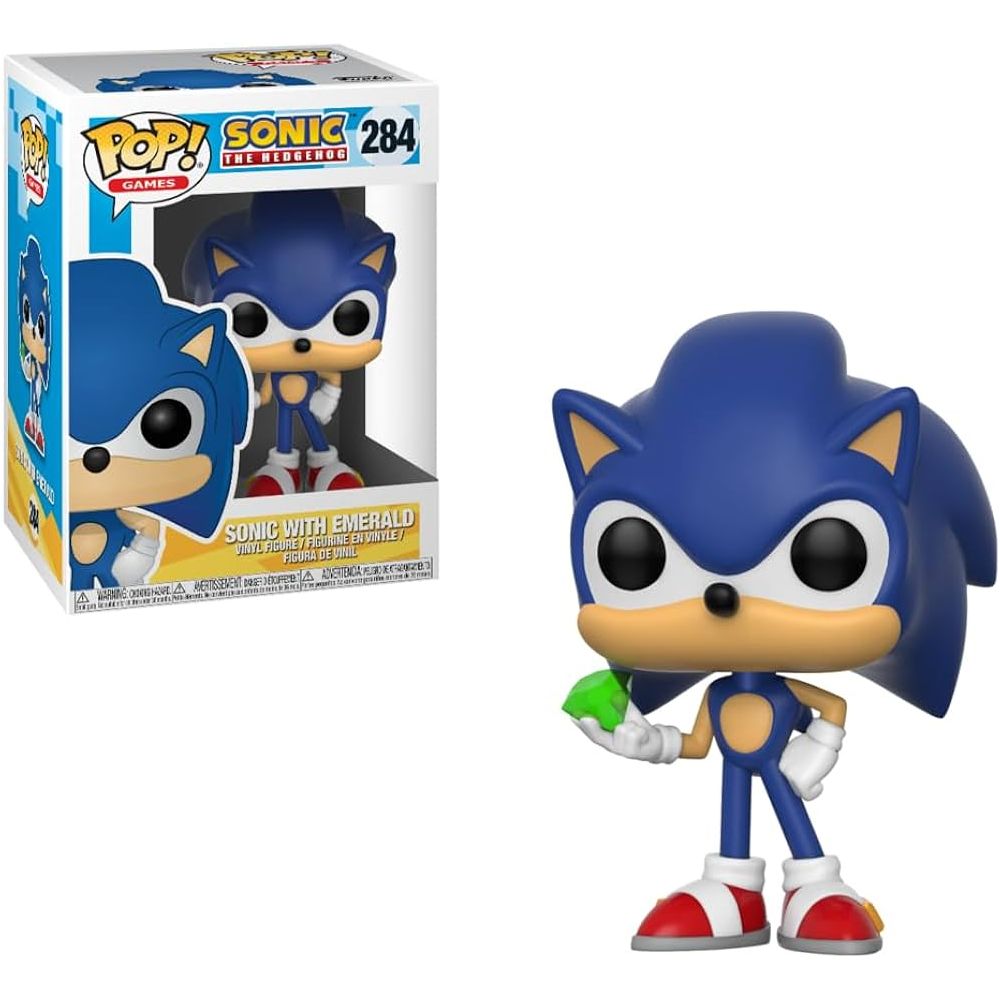 Funko Pop! Game: Sonic the Hedgehog - Sonic with Emerald