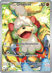 Hisuian Growlithe 181/167  - Holofoil SV06 Twilight Masquerade - Illustration Rare