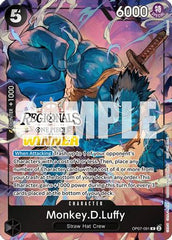 Monkey.D.Luffy (091) (Offline Regional 2024 Vol. 3) [Winner] (OP07-091) - One Piece Promotion Cards Foil