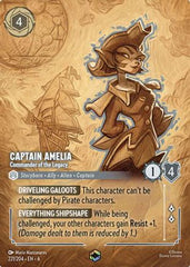 Captain Amelia - Commander of the Legacy (Enchanted) (221/204) - Azurite Sea Holofoil