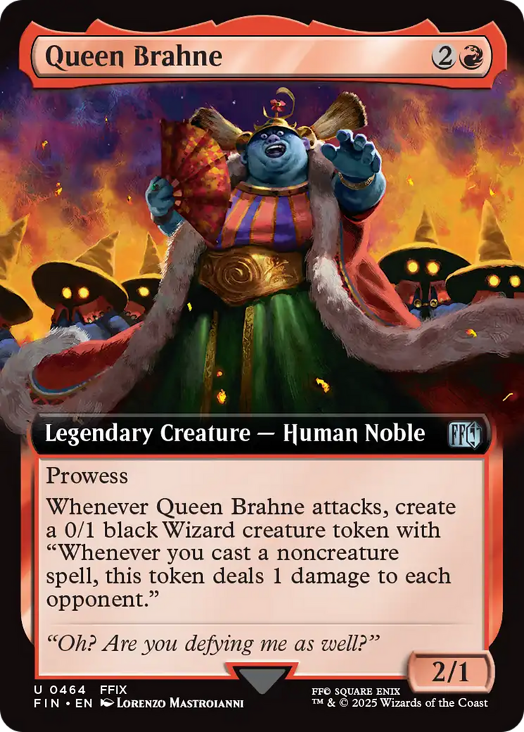 Queen Brahne (Extended Art) (FIN-464) - FINAL FANTASY: (Extended Art) Foil