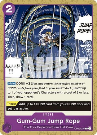 Gum-Gum Jump Rope (OP09-079) - Emperors in the New World: 2nd Anniversary Tournament Cards