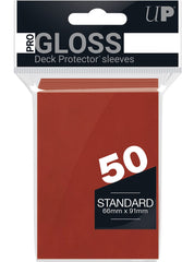 Ultra Pro: Deck Protector Sleeves - Standard Gloss (50-Count) Red