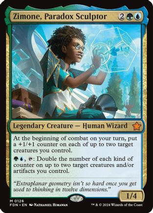 Zimone, Paradox Sculptor (PPTDM-126) - Promo Pack: Tarkir: Dragonstorm Foil