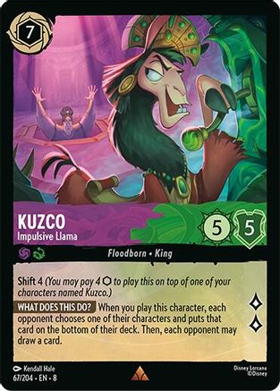 Kuzco - Impulsive Llama (67/204) - Reign of Jafar Cold Foil