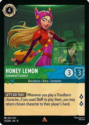 Honey Lemon - Costumed Catalyst (111/204) - Reign of Jafar Cold Foil