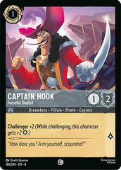 Captain Hook - Forceful Duelist (186/204) - Reign of Jafar