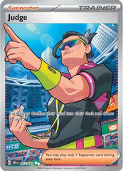 Judge 222/182  - Holofoil SV10 Destined Rivals - Ultra Rare