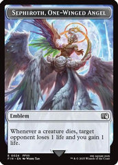 Emblem - Sephiroth, One-Winged Angel // Robot Warrior Double-Sided Token (FIN-24 // 12) - FINAL FANTASY
