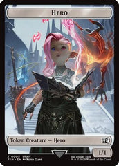 Hero (0005) // Food Double-Sided Token (FIN-5 // 22) - FINAL FANTASY Foil