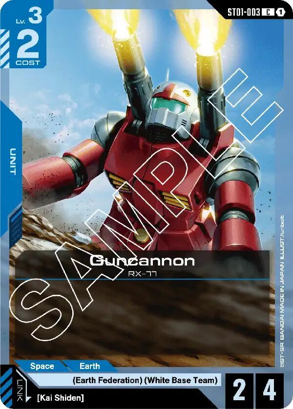 Guncannon (ST01-003) - Starter Deck 01 - Heroic Beginning