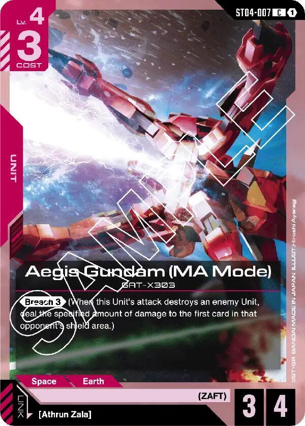 Aegis Gundam (MA Mode) (ST04-007) - Starter Deck 04 - SEED Strike