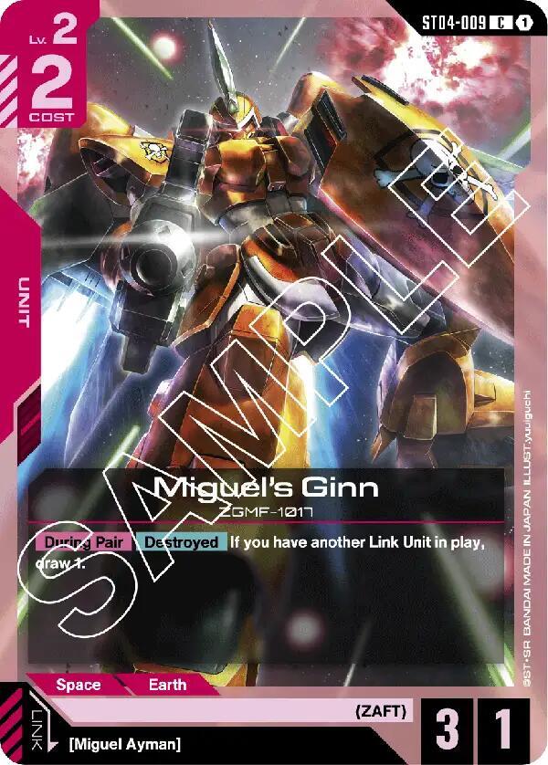 Miguel's Ginn (ST04-009) - Starter Deck 04 - SEED Strike
