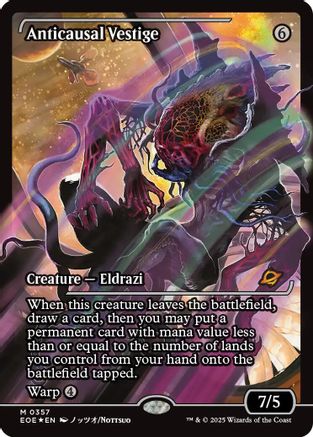 Anticausal Vestige (Showcase) (EOE-357) - Edge of Eternities Foil