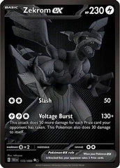 Zekrom ex 172/086  - Holofoil SV Black Bolt - Black White Rare